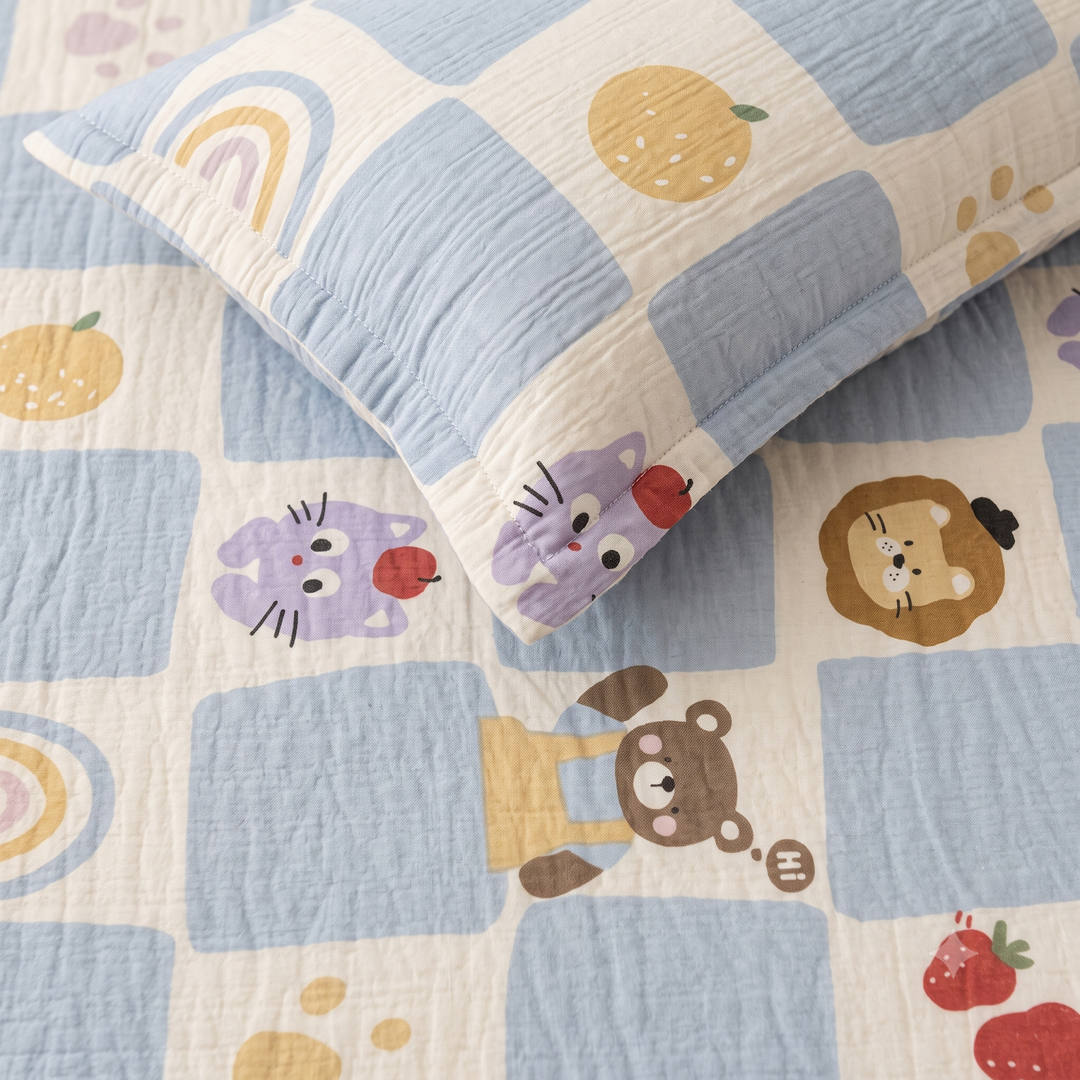 Grisha Little Wonder Blue Teddy Kids Bedsheet 1