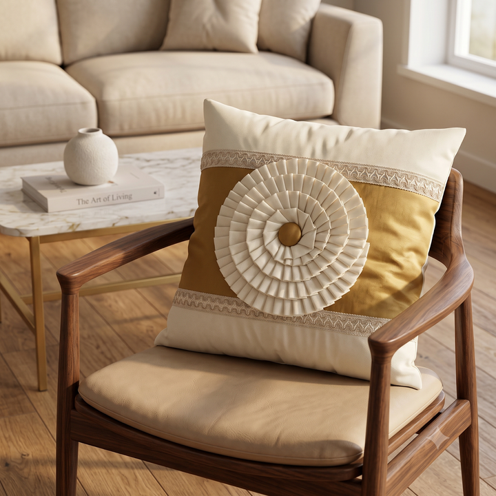 Sunflower Love Cushion Cover Light Brown - 4