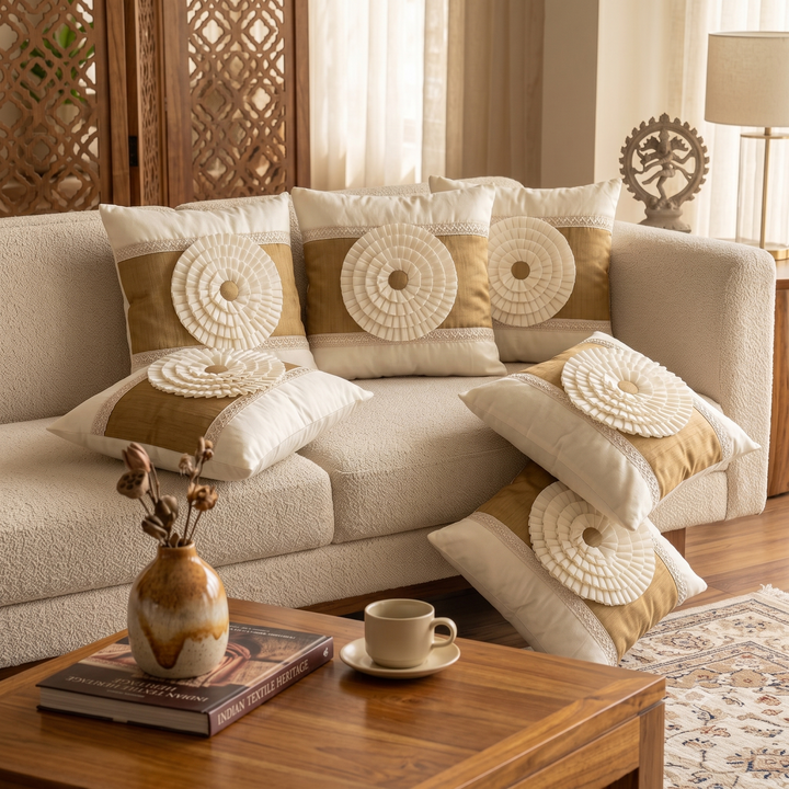 Sunflower Love Cushion Cover Light Brown - 2