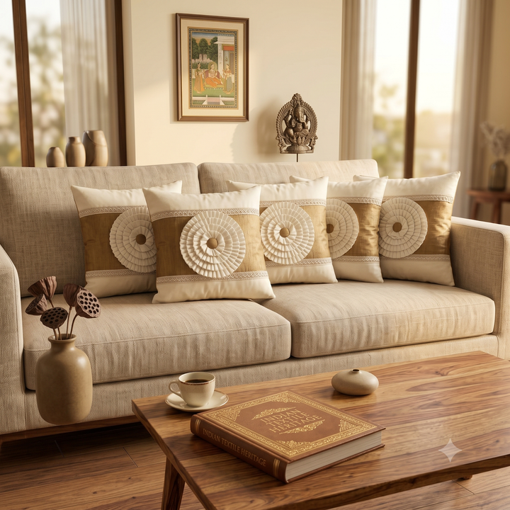 Sunflower Love Cushion Cover Light Brown - 3