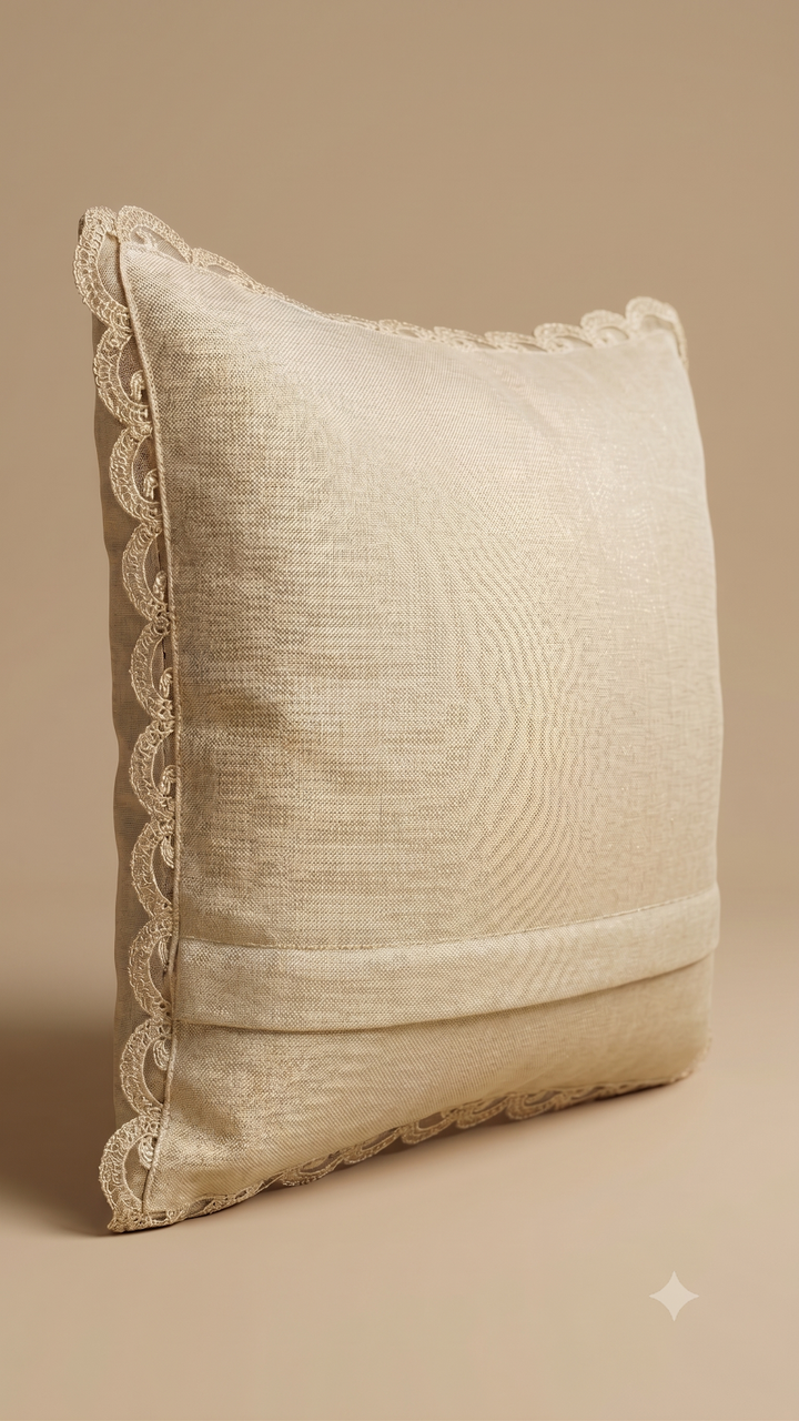 Royal Noor Golden Shimmer Cushion Cover - 5
