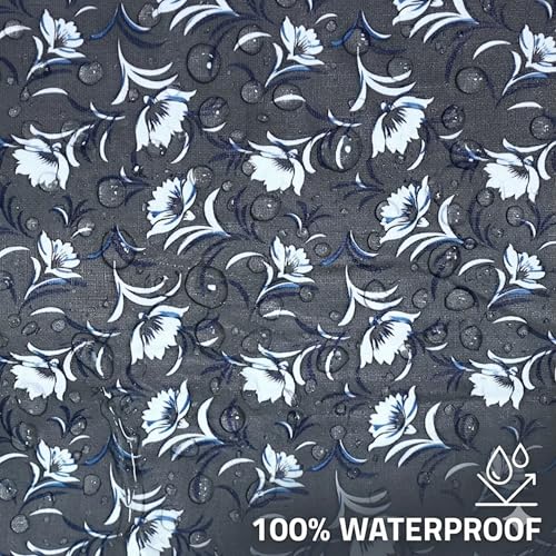 Top Load Washing Machine Cover for 6 kg to 7.5 kg, Waterproof &amp; Dustproof with Zipper – White Grey