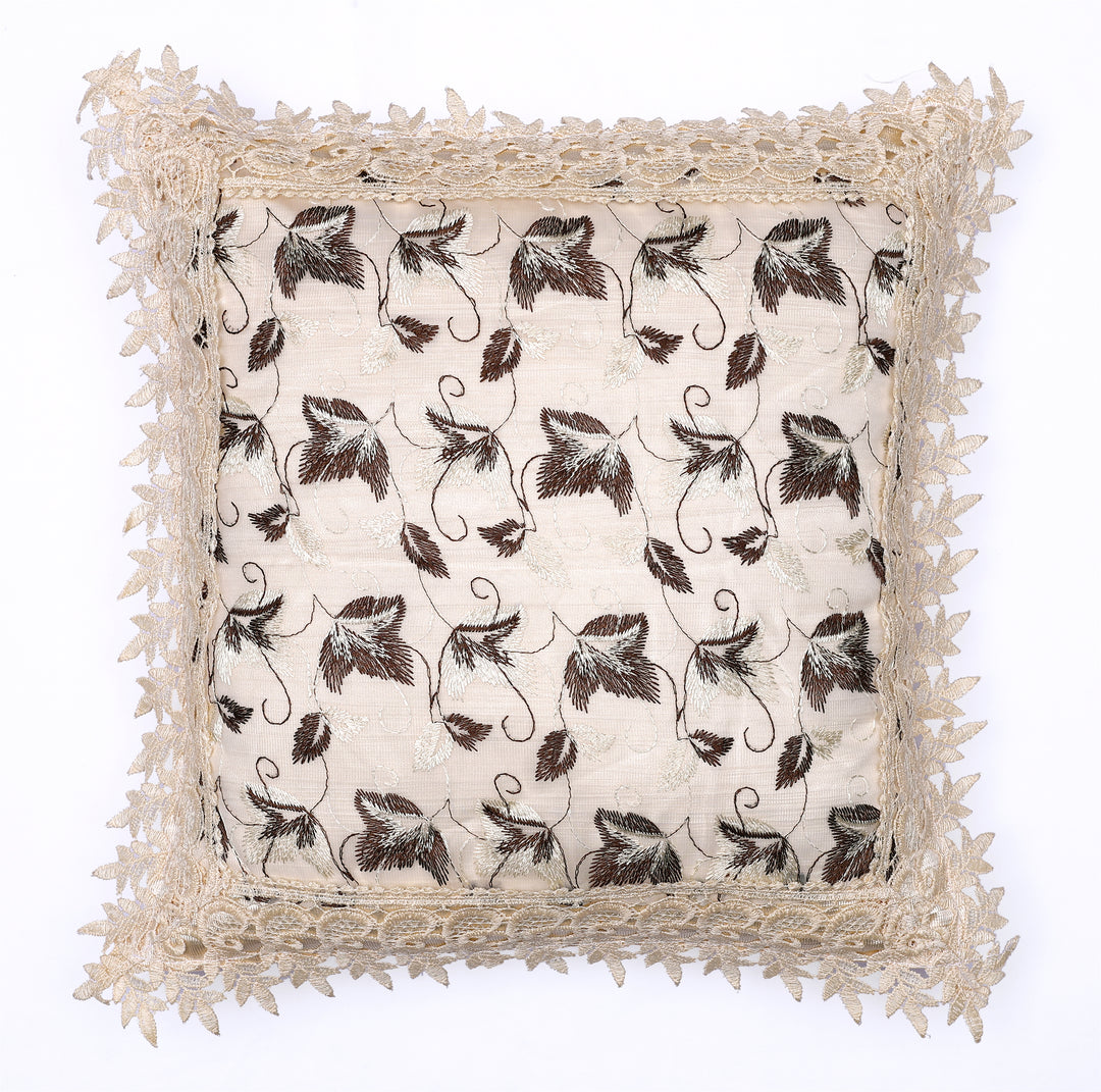 Leafy Love Tissue Lace Decorative Cushions Cover