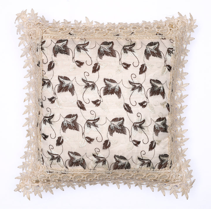 Leafy Love Tissue Lace Decorative Cushions Cover