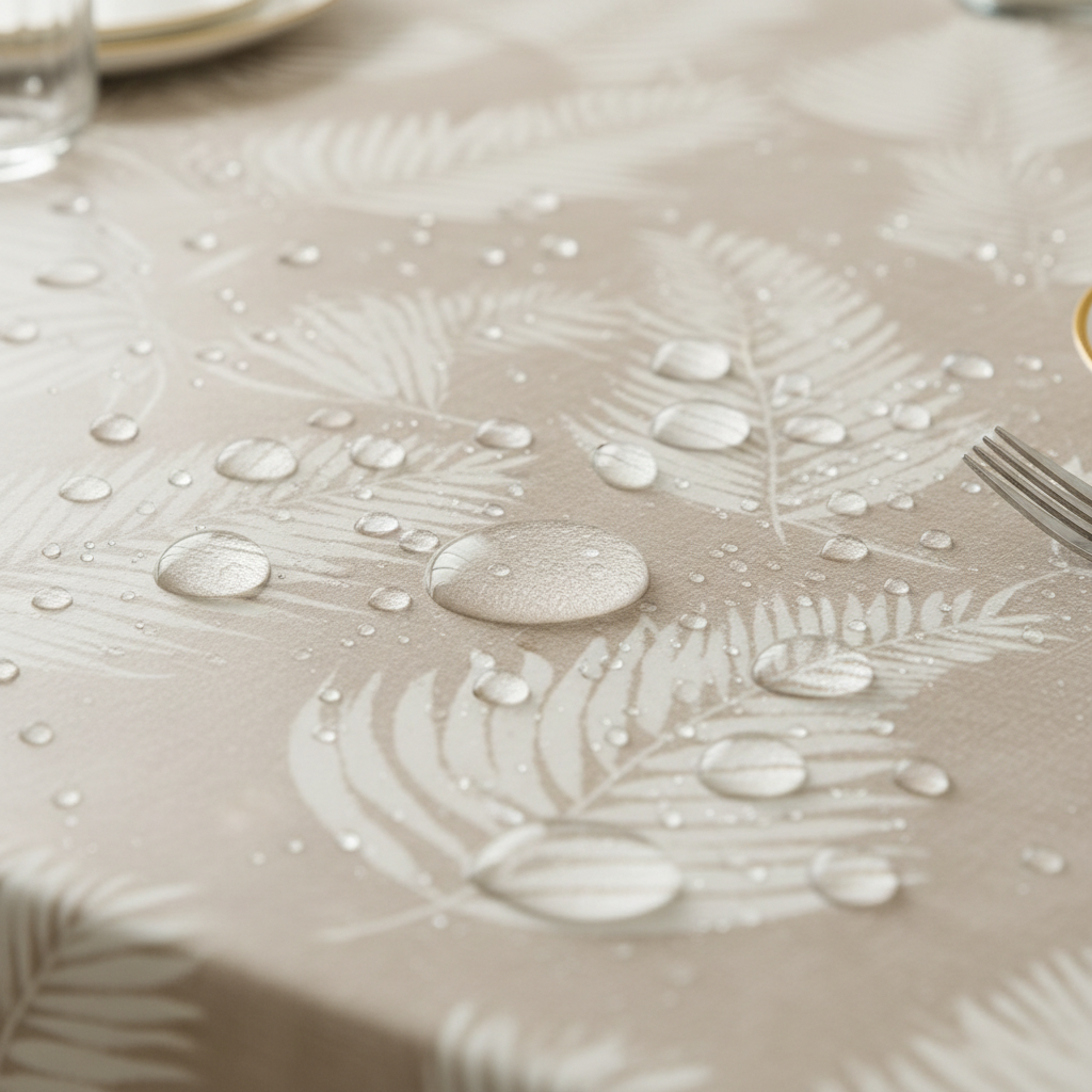 Premium Floral PVC Table Cover with White Border,  6-8 Seater (60x90 Inches)