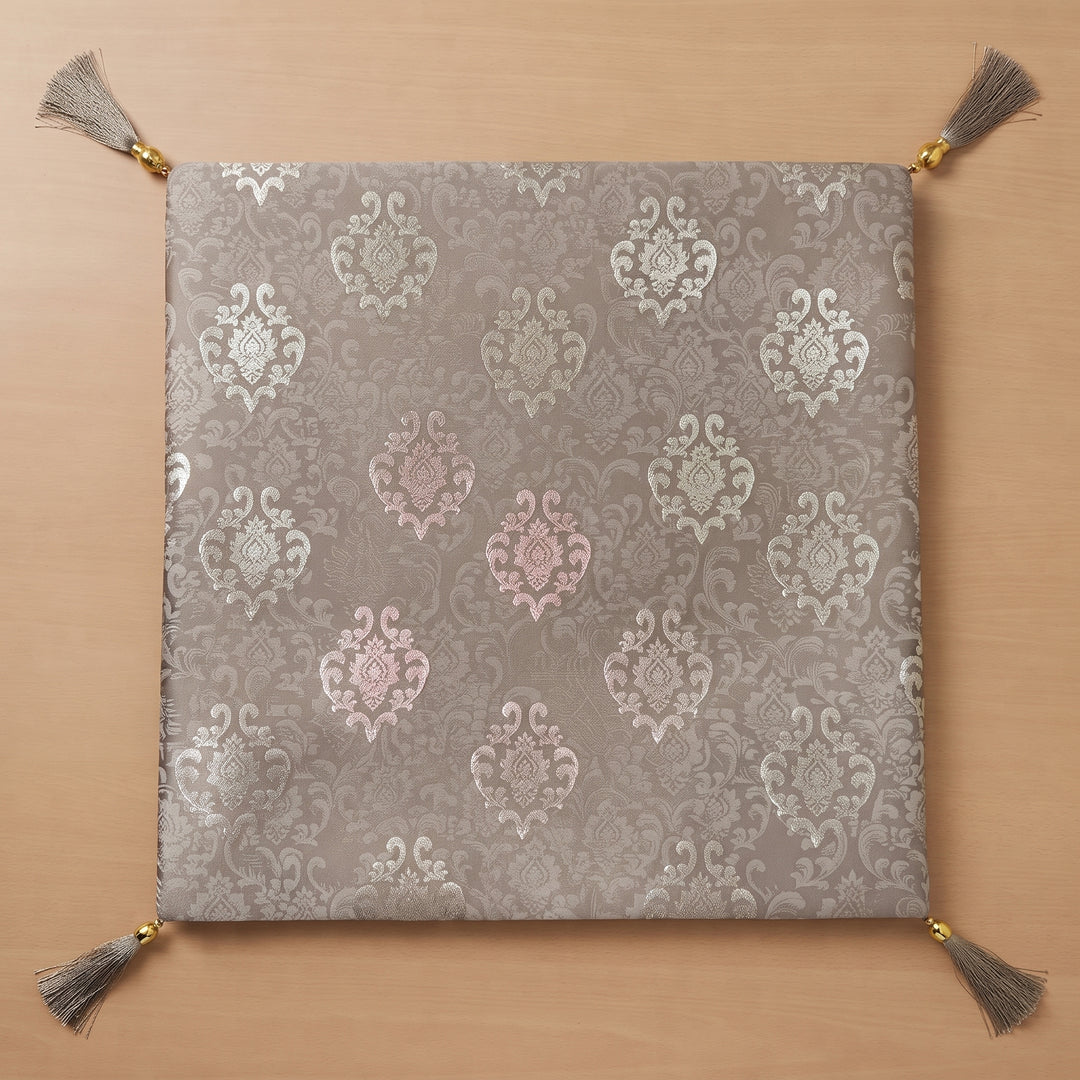 Royal Textured Premium Digital Printed Cushion Covers - Pack of 5- Brown