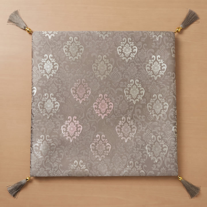 Royal Textured Premium Digital Printed Cushion Covers - Pack of 5- Brown