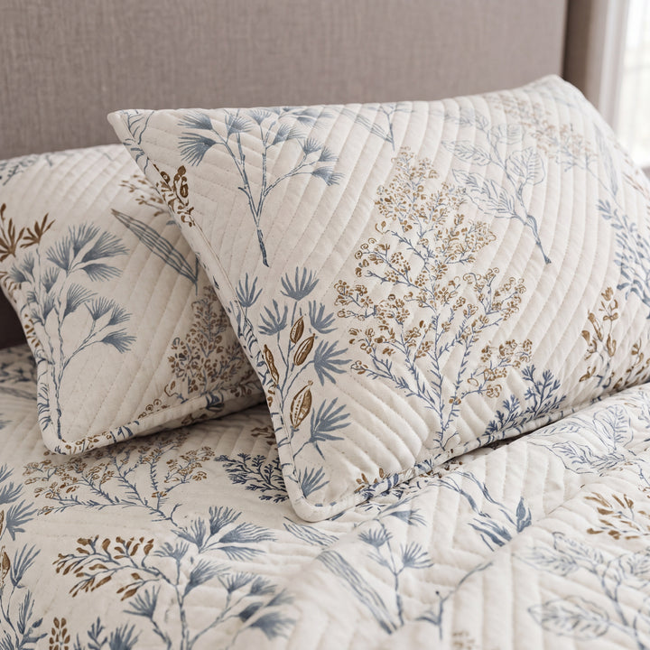 Premium 100% Cotton Aroma Reversible Quilted King Size Bedsheet- 90 x 100 Inches