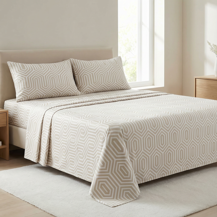 Royal Dhaaga Jacquard Premium 100% cotton jacquard King Size Bedsheet, 400 TC