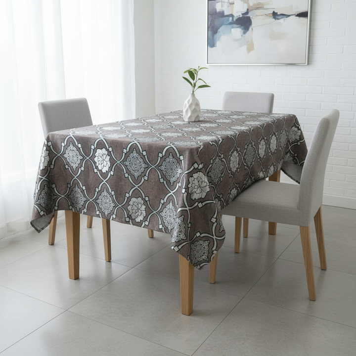 Premium Havey PVC Waterproof Table Cover | Floral Print 60x90 Inches for 6 Seater