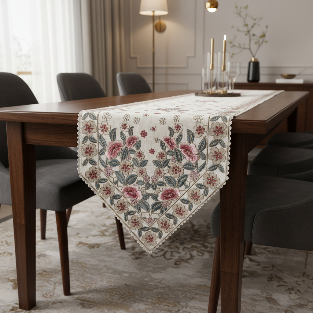 Premium Suede Dining Table Runner, 15 × 70 inches