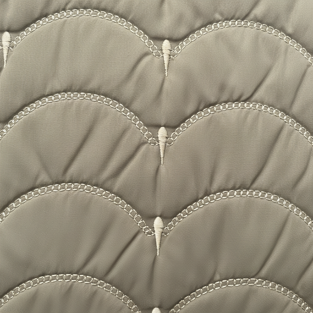 Serene Waves Pure Cotton King Size Bedcover with Elegant Quilted Finish