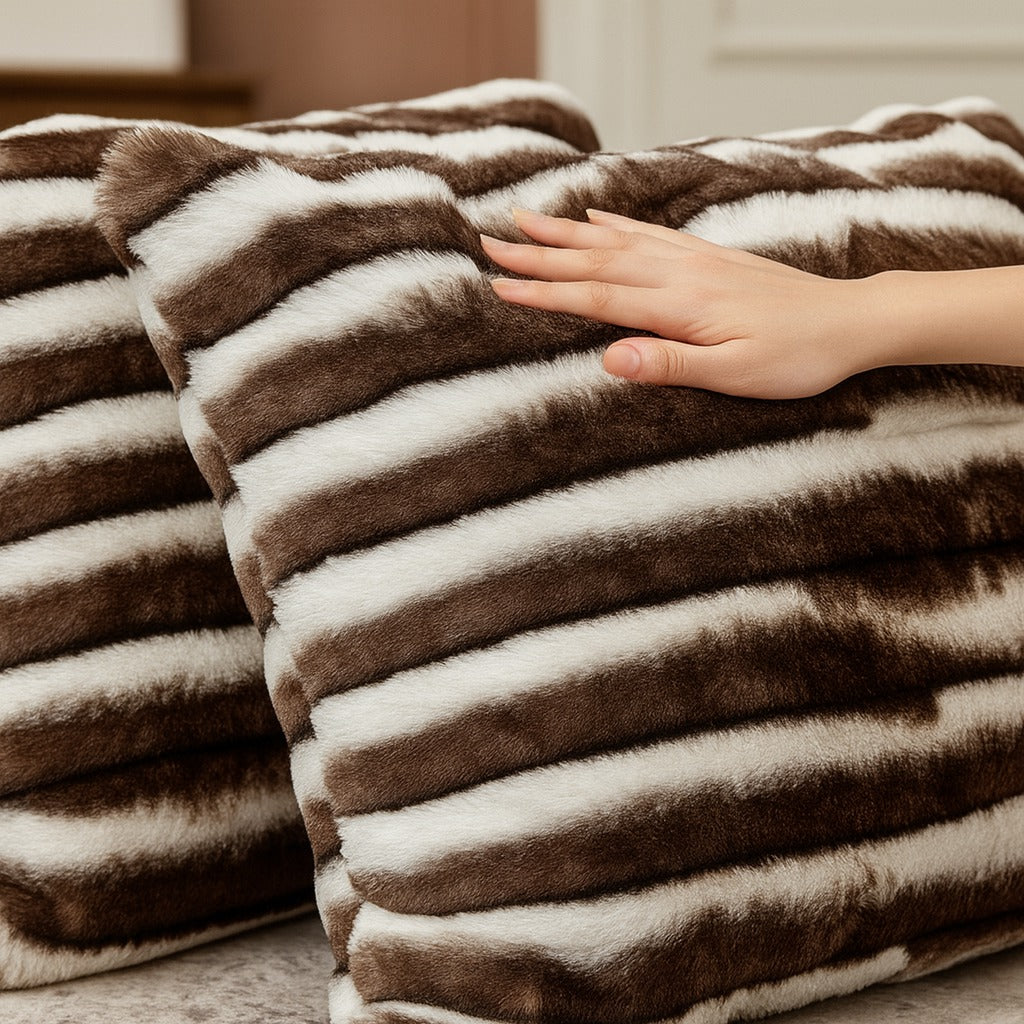 Fluffy 100% Cotton cushion covers, set of 5