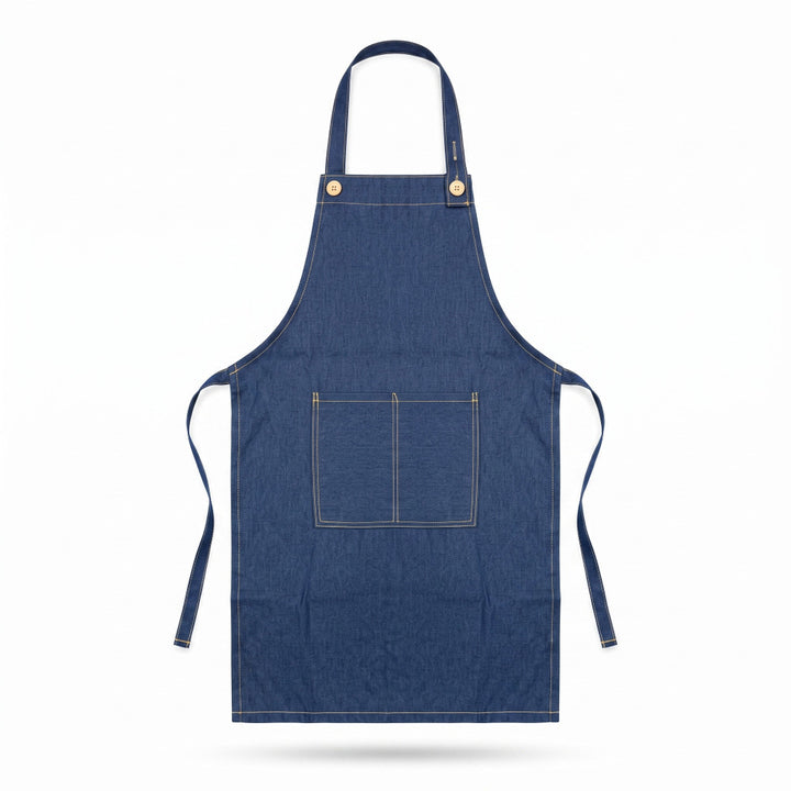 Grisha denim apron front view