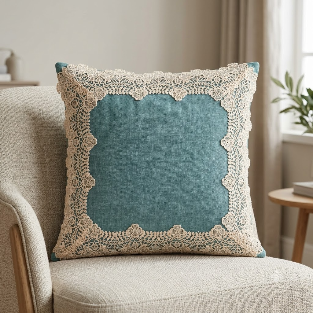 Gulnaz Cushion Covers Teal Blue