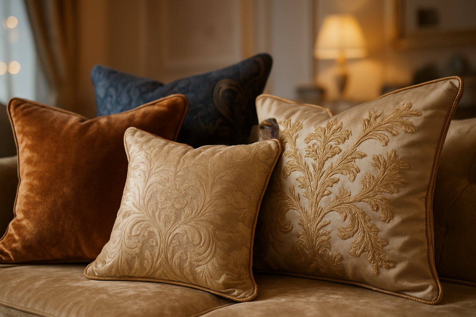 highlight on cushions not sofa 