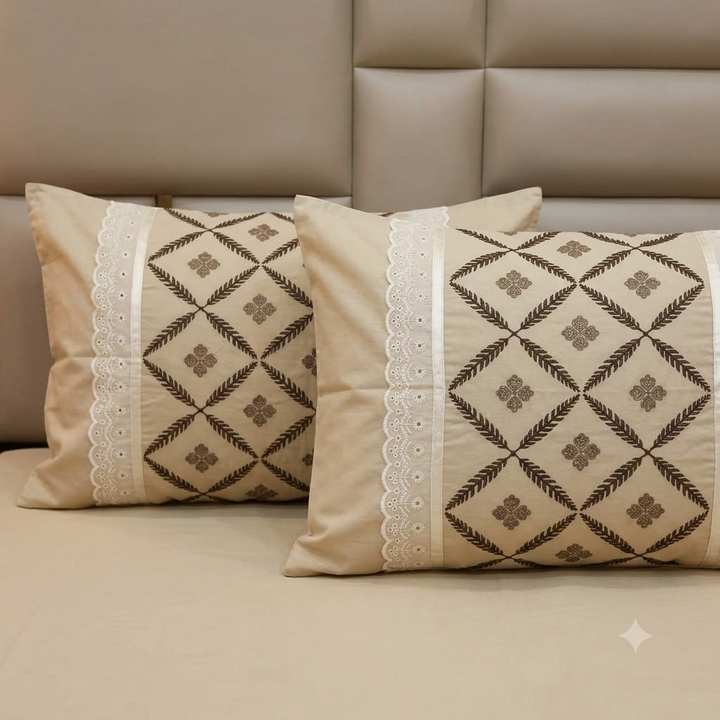 Nazakat Cotton Bedsheet Brown