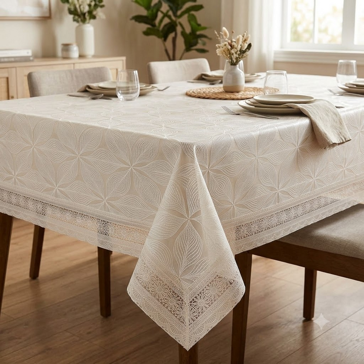 PVC Table Cover Beige