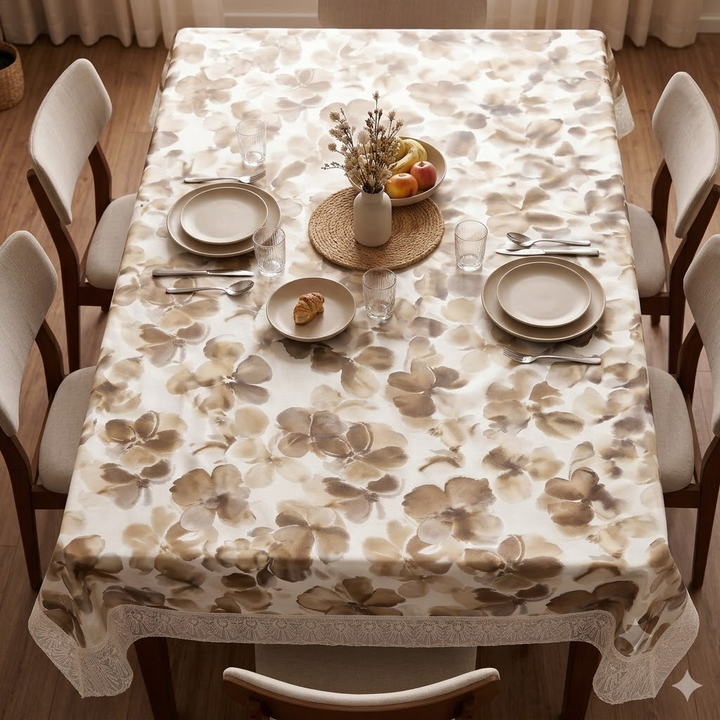 Luxury Blossom PVC Table Cover