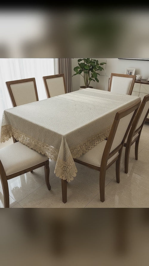 Bindi net embroidery table cloth – video