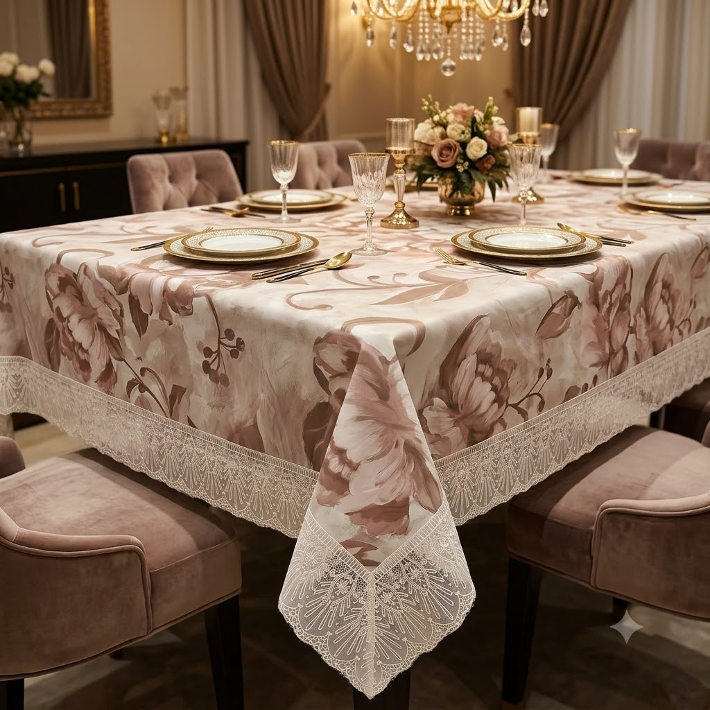 Victorian Rose PVC Table Cover
