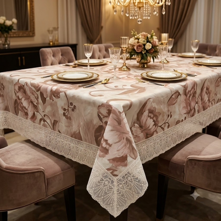 Victorian Rose PVC Table Cover