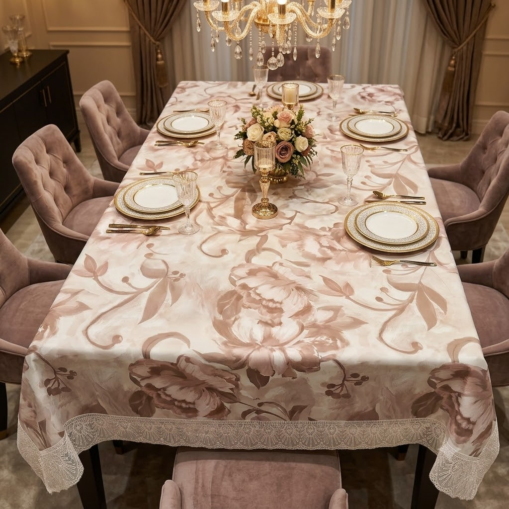Victorian Rose PVC Table Cover