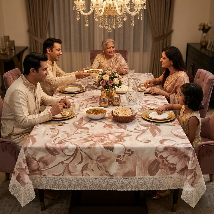 Victorian Rose PVC Table Cover