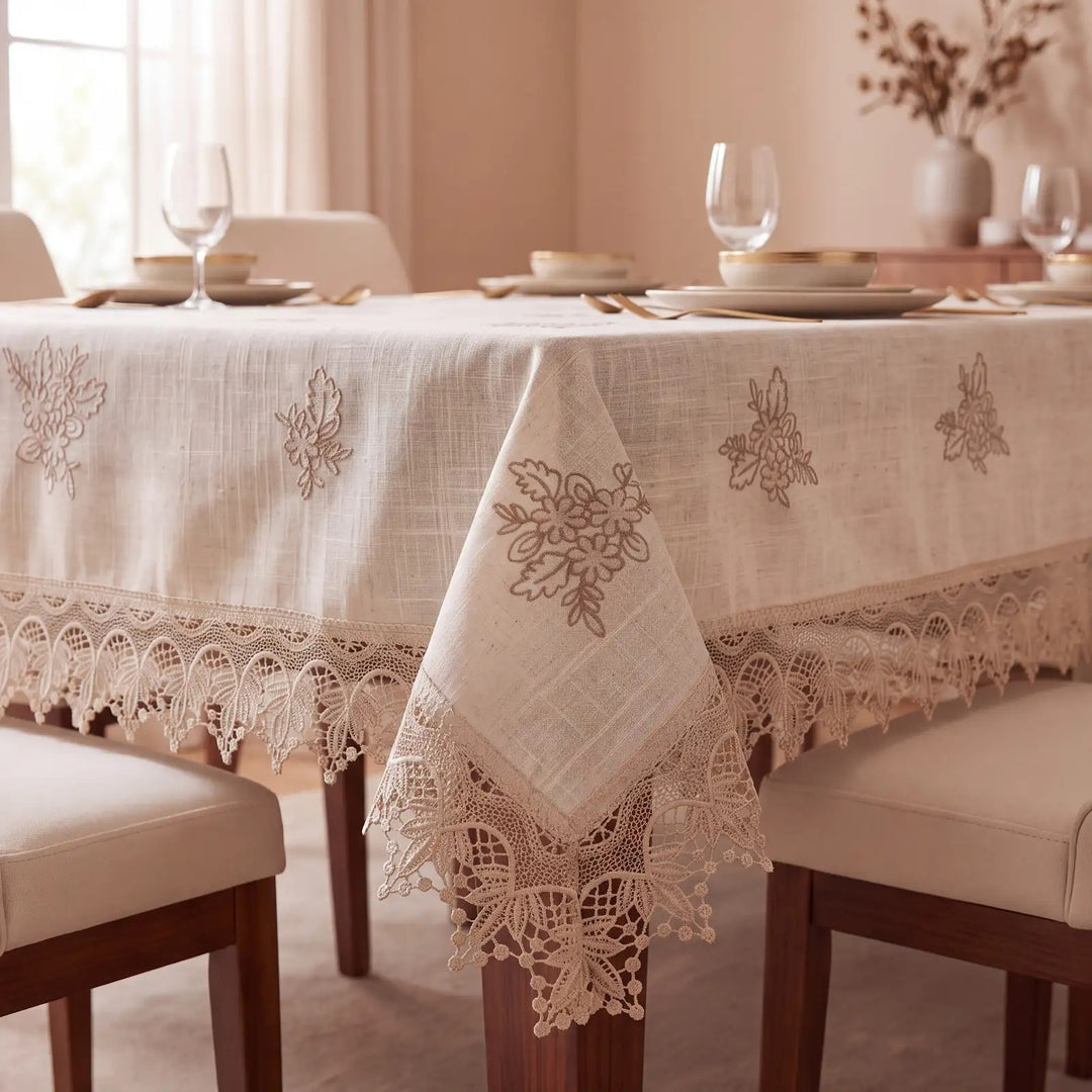 Linen Cotton Turkish Dining Table Cover