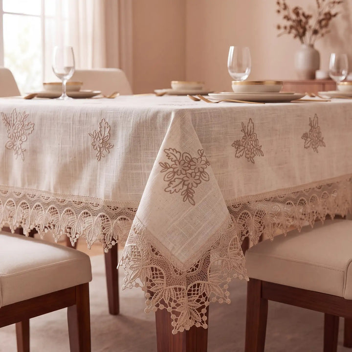 Linen Cotton Turkish Dining Table Cover